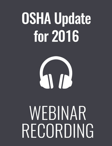 OSHA Update for 2016