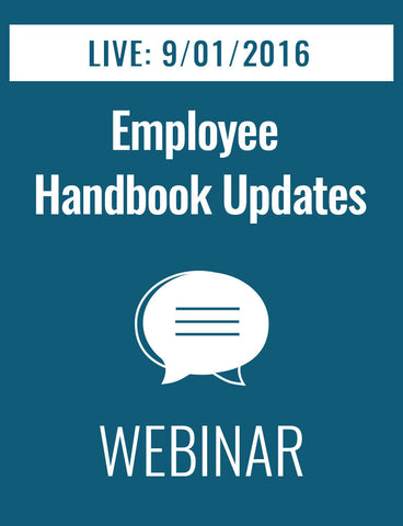 Critical Updates for your Employee Handbook